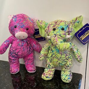 Kellytoy Sparkle Pig & Elephant. Size 11” with Tags